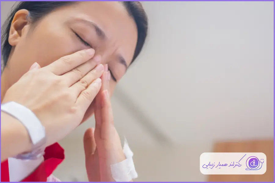 عوارض جراحی بینی بسته + 5 ترفند برای کاهش آن درد گرفتن بینی بعد از جراحی یکی از عوارض کوتاه مدت عمل بینی بسته است