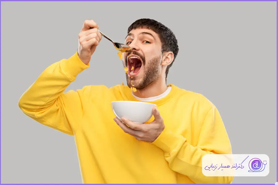 جویدن غذا بعد از عمل بینی