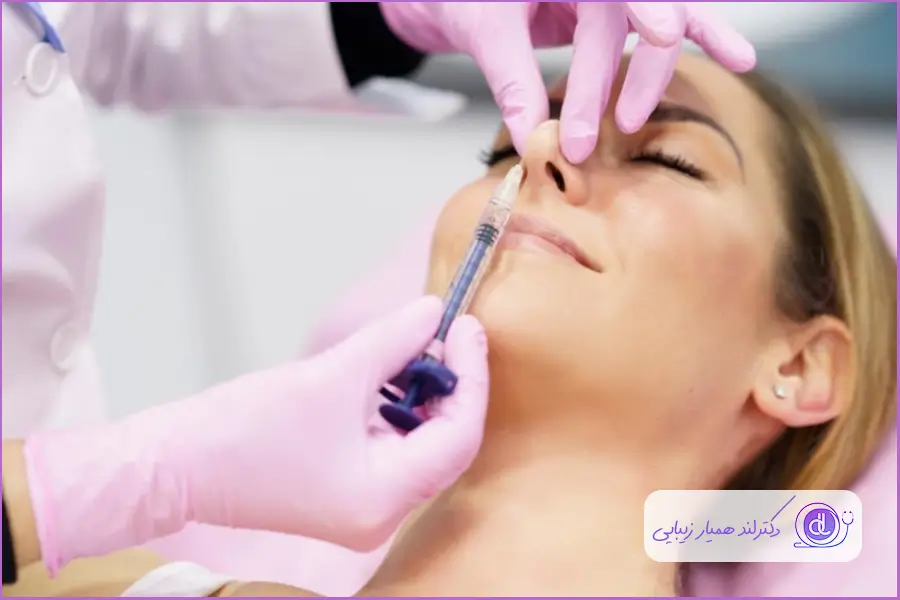 رعایت عمق آمپول حین تزریق به بینی گوشتی 