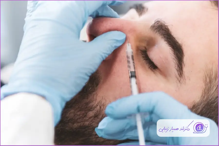 آمپول کورتون مناسب افرادی که پوست بینی ضخیم و چرب دارند است