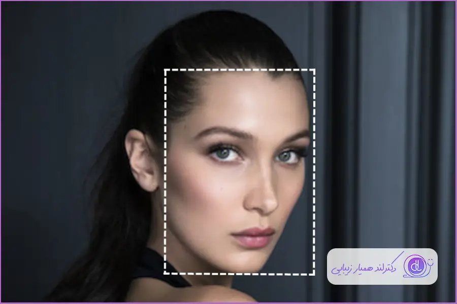 بینی زیبا و متناسب برای چهره مستطیلی