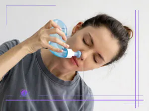 تمیز کردن بینی بعد از عمل